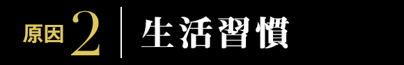 原因2:生活習慣