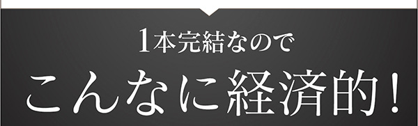 こんなに経済的